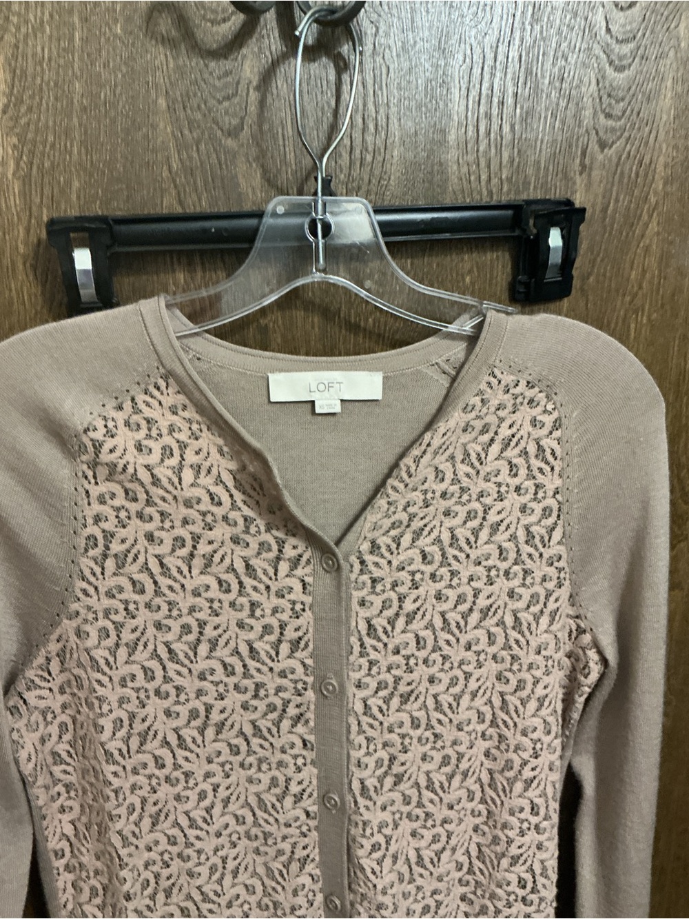 Loft cardigan sweater lace front